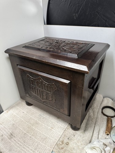 Scatola carbone vintage - , in